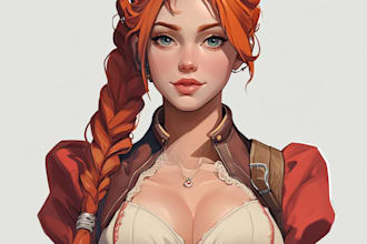draw 2d game character illustration