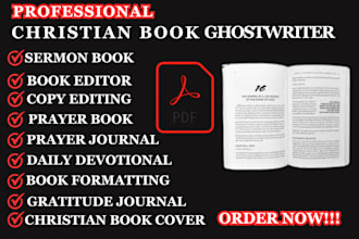 write, format christian ebook, daily devotional, prayer journal, workbook design