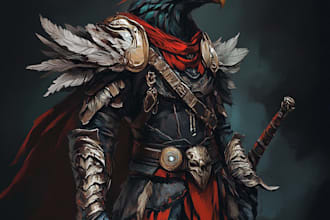 make a fantasy monster, dnd, fantasy dnd character art