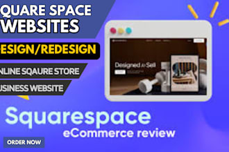 design squarespace website develop squarespace  store website ecommerce website