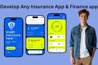 develop insurance app donation app loan app fintech app crowdfunding app charity