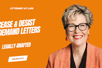 draft a professional cease and desist or legal demand letter for disputes