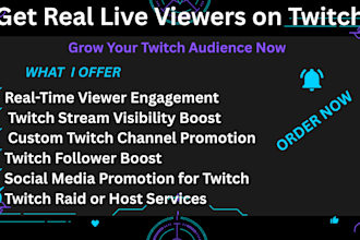 grow your twitch channel with live viewers