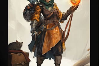 do character art, dnd, and game art