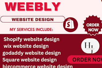 do weebly website design godaddy square webflow shopify wix teespring promotion