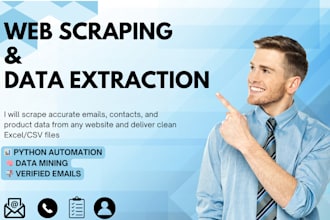 scrape emails and data from any public website or directory