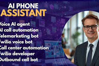setup twillo, virtual phone assistant, ai phone receptionist, telemarketing