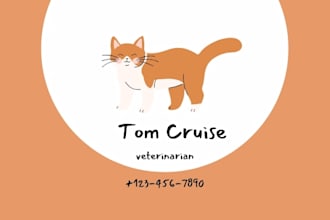 design modern cat, dog, pet care, veterinary logo 48 hours