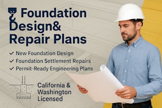 foundation design repair frame plan structural engineering drafting