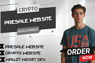 create redesign clone crypto presale pepe website, develop wallet widget, API