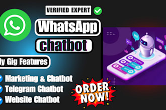 build website ai chatbot, integrate ai chatbot with whatsapp telegram ai chatbot