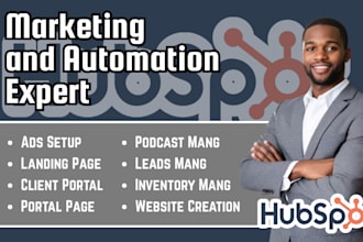 hubspot, CRM, zoho, website, landing page, automation, ai, portal, blog expert