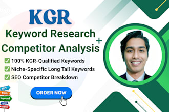 find long tail kgr keywords and do competitor analysis for fast google ranking