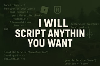 script anything in roblox studio, english and polish