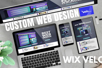 customize your website using wix velo code,  wix custom code