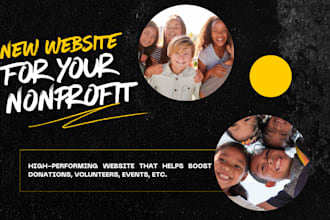 create a eye catching and high converting nonprofit website