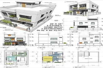 create house draftsmanship drawings, schematics, cad models, and blueprints