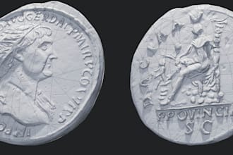 sculpt 3d model coin, 3d bas relief, 3d medallion, 3d pendant, cnc coin