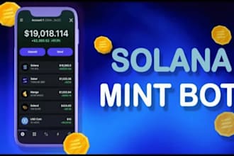 build volume holder pump fun bot, memecoin bot, alarm bot on evm solana ton xrp