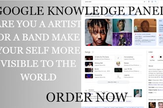 make a artist or band google knowledge panel