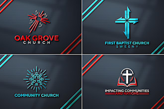 design modern christian church, ministry, charity or religious logo