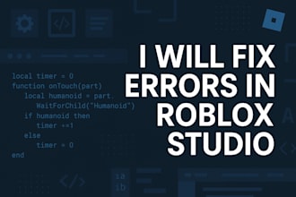 fix your script errors in roblox studio