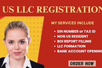 do US llc registration, ein number for non US resident, boi report, itin number
