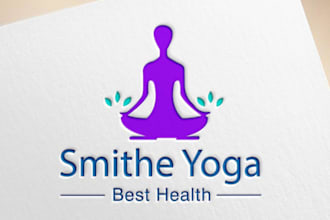 do spa, yoga, wellness, skincare and beauty logo design for you