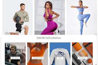 activewear fitness apparel store sportwear shopify store gym clothing website