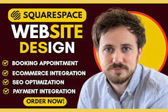 design squarespace website redesign square website and website development