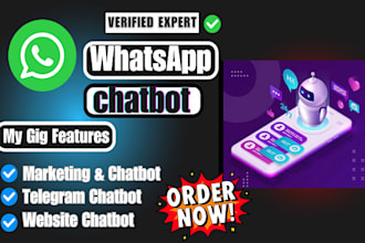 create ai chatbot whatsapp discord telegram chatbot for you