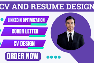 design edit and write your resume cover letter cv  retro poster linkedin profile