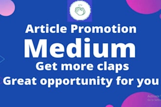 organic medium promotion, medium followers, medium profile