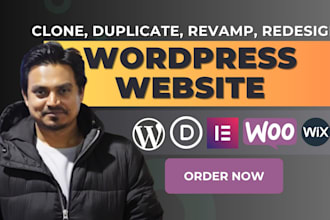design, redesign, clone, duplicate, revamp wordpress or woocommerce website