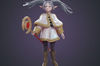 do 3d anime figure,2d to 3d,sculpt from reference,cnc,fan art,caricarture,zbrush