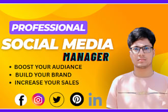 be your social media marketing manager