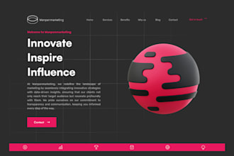 create a landing page or homepage in figma