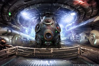 create unreal engine 3d game environment design, terrain level design metaverse
