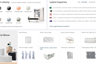 design natural stone ecommerce website granite marble slate tile stone store