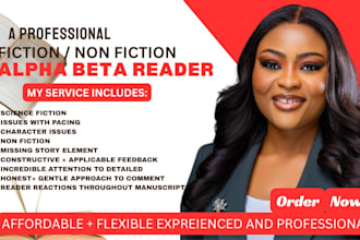 your alpha beta reader proofread romance story fantasy, fiction, nonfiction book