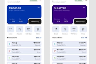 design loan, fintech mobile app ui ux using figma