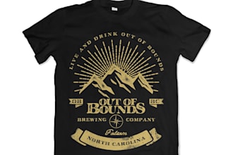 design a retro vintage custom mountain adventure t shirt