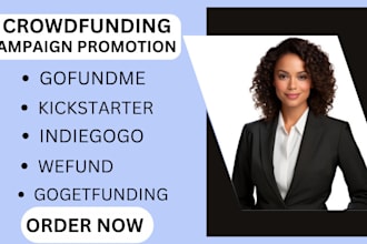 do charity non profit gofundme kickstarter crowdfunding campaign promotion