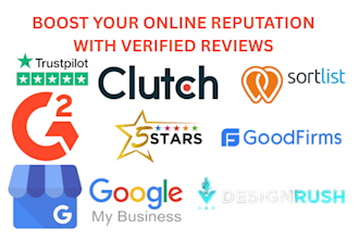 do clutch, goodfirm, upcity, sortlist, gmb to boost online reputation management