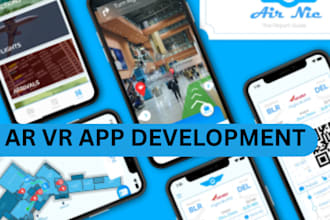 develop augmented reality ar apps camera app  IOS app android app detected app