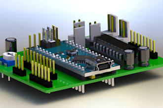 design electrical pcb board circuit schematic prototype in altium easyeda