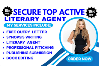 pitch your movie script or story, feature film to top literary agents