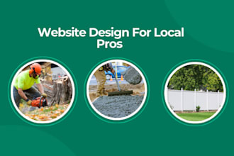 create a responsive one page website for local businesses