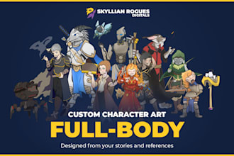 design and draw a full body 2d art of your character