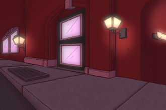 draw 2d background layouts for animation and more